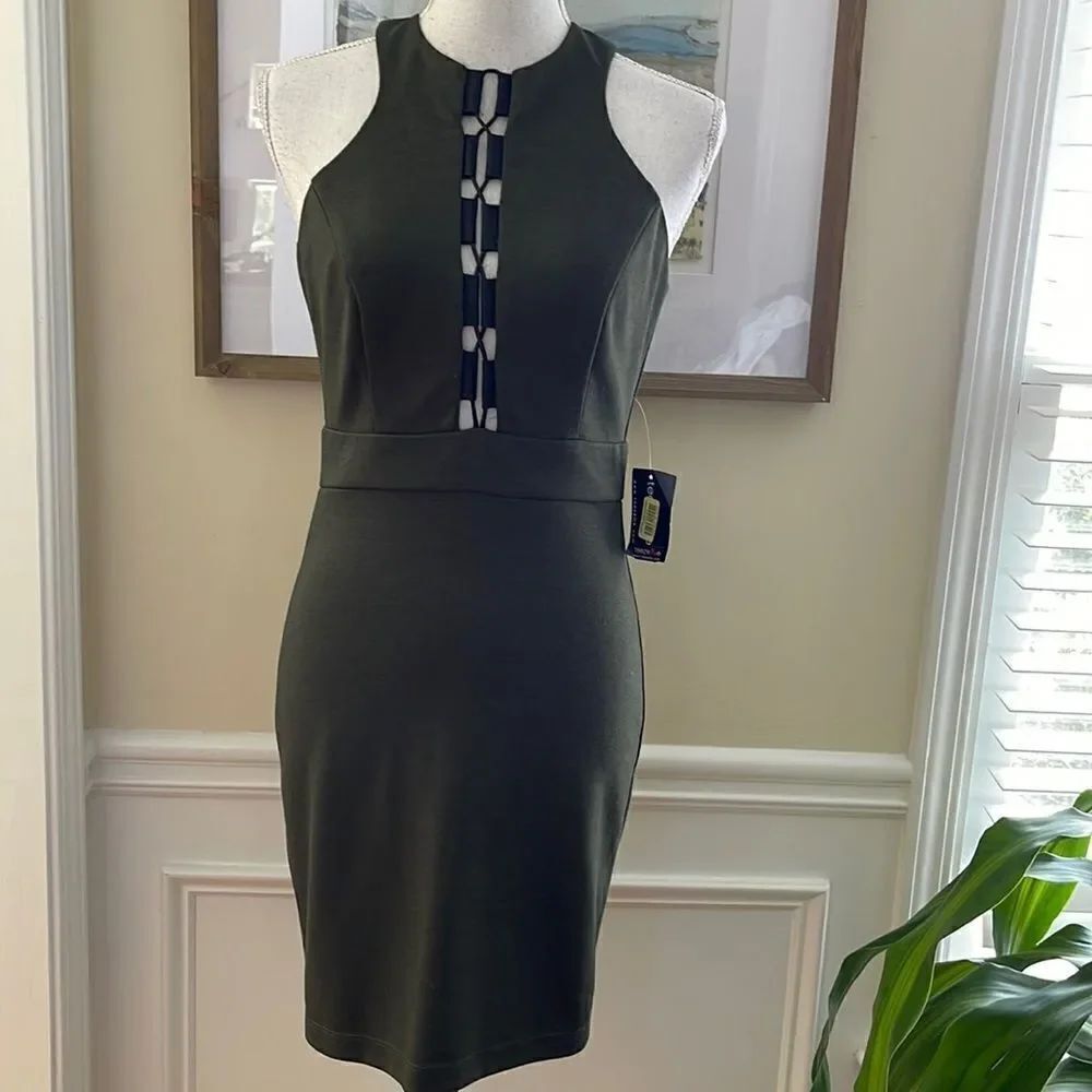 Teeze Me Olive Cocktail Dress